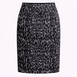 Worthington Monochrome Patterned Pencil Skirt